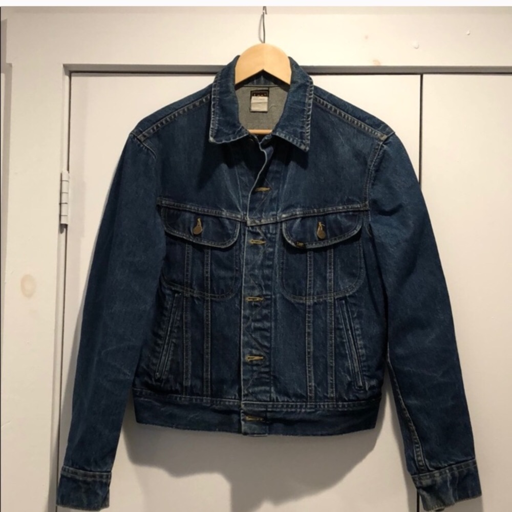 Vintage Lee Rider denim jean jacket - sz 40 medium